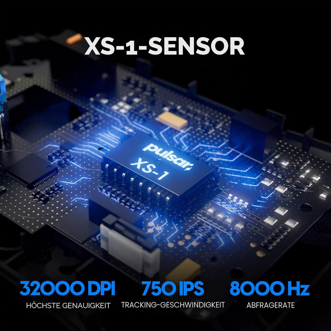 Pulsar Gaming Gears X2A v3 ES kabellose Gaming-Maus, Ultraleicht, optischer Schalter, 32000 DPI, 750