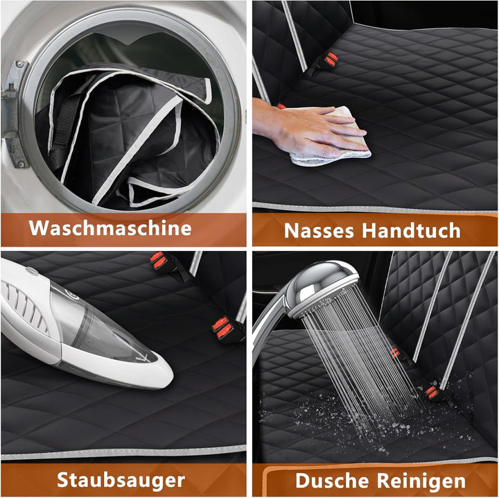 Alfheim Hundedecke Auto Rückbank für Hunde, Wasserdichter Rutschfester Autositzbezüge Autodecke Hund