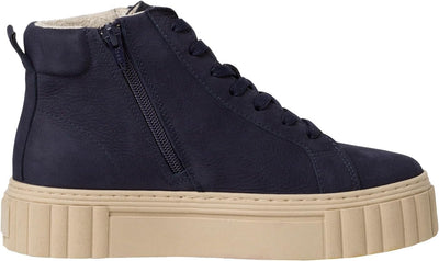 Tamaris Damen High-Top Sneaker, Frauen Halbschuhe,Wechselfussbett 36 EU Navy, 36 EU Navy