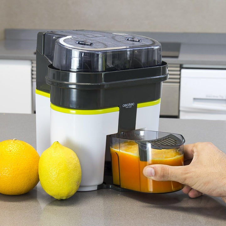 Cecotec Cecojuicer Zitrus Turboentsafter. Schneiden und Entsaften, 2 Köpfe, 500 ml Tank, BPA-frei, E