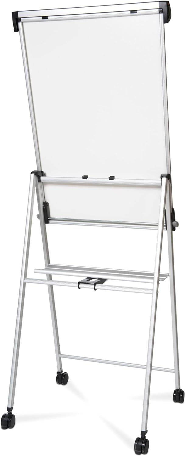 Maul Flipchart MAULpro 69x100,5cm | Stabiles Whiteboard mit Vierbeingestell und 4 feststellbaren Rol