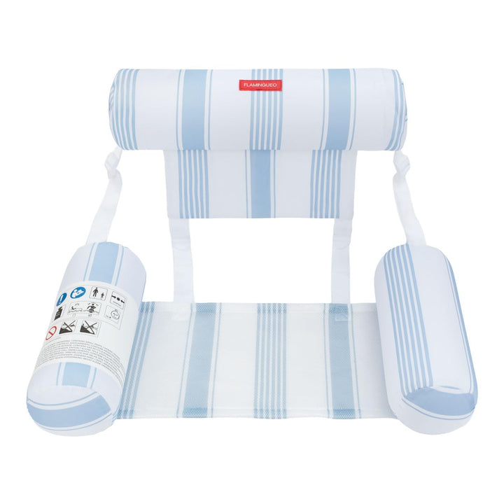 Flamingueo Wasserhängematte - Schwebender Sitz - Kopfstütze und Armlehne - PVC und Polyester - Gestr