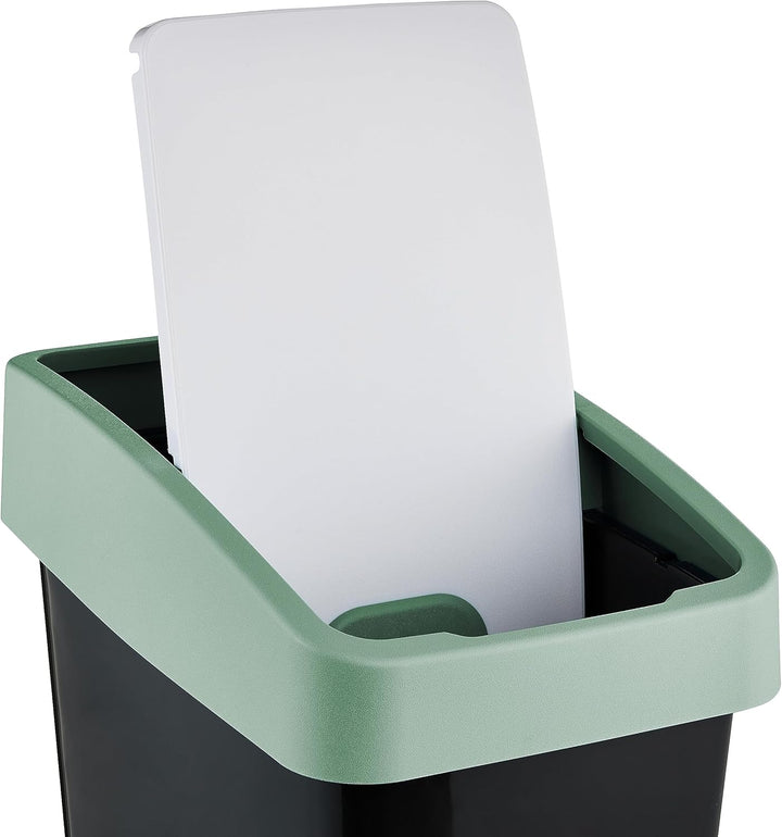 keeeper Premium Abfallbehälter mit Flip-Deckel, Soft Touch, 25 l, Magne, Nordic Green Nordic Green 2