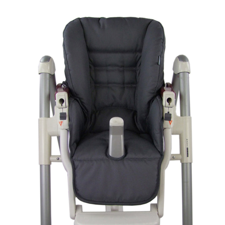 BAMBINIWELT Sitzkissen Ersatzbezug für Peg Perego Prima Pappa Diner *DUNKELGRAU*, Dunkelgrau