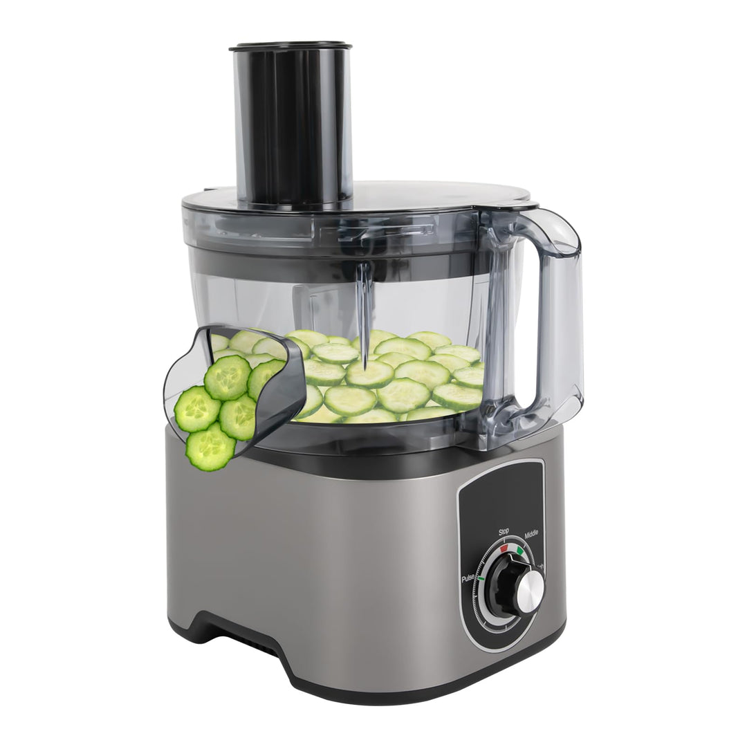 Elektrische 3-in-1 Würfelschneidemaschine 600W | 7L Edelstahl-Gemüseschneider mit 2 Würfelgrössen &