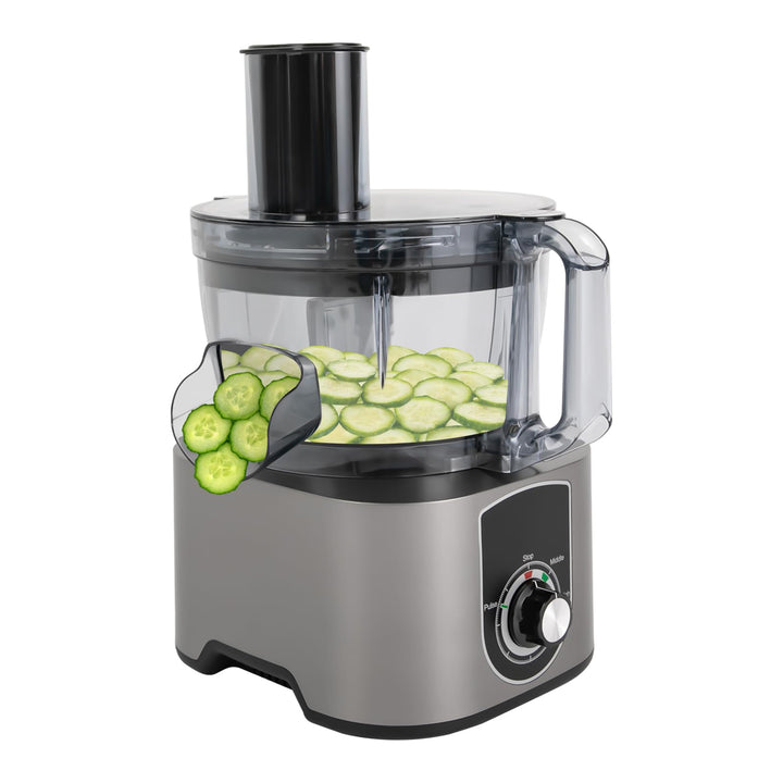 Elektrische 3-in-1 Würfelschneidemaschine 600W | 7L Edelstahl-Gemüseschneider mit 2 Würfelgrössen &