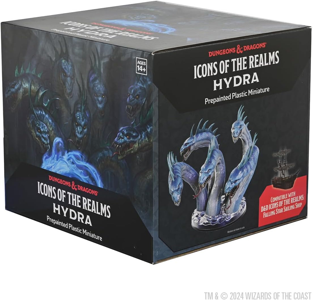 WizKids D&D Icons of The Realms: Hydra Boxed Miniature Dungeons and Dragons Miniatures, Hydra