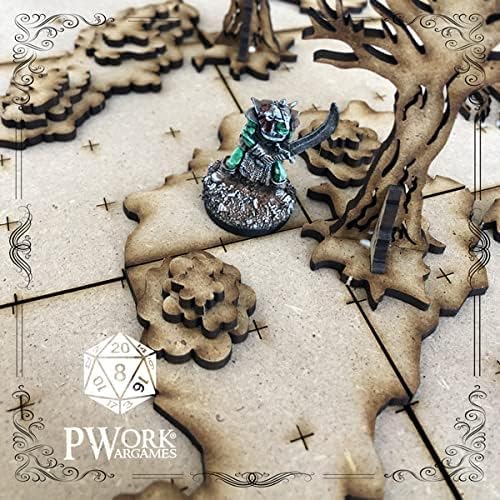 The Forest (La Foresta) – 3D Tactical Maps Rpg Fantasy Dungeon Tiles – Taktische 3D-Karten, modular,