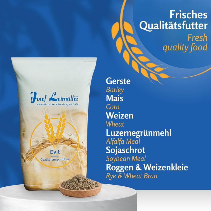 Leimüller Entenfutter Pellets Premiumqualität 25 kg - Vogelfutter für Ente, Gänse, Laufente - Gänsef