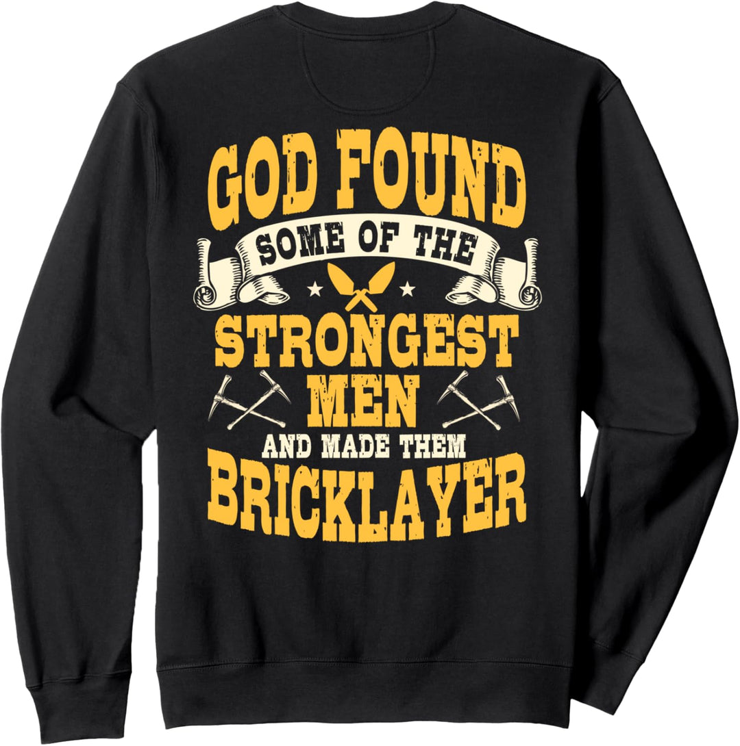 Maurer Zement Mason Design auf der Rückseite der Kleidung Sweatshirt