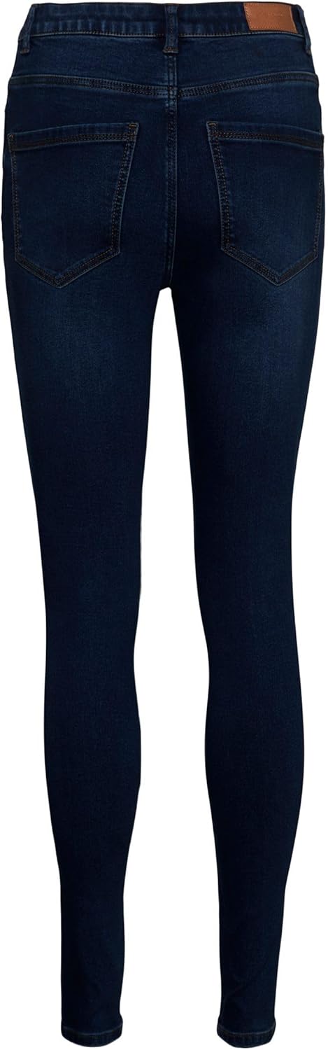 VERO MODA Female Skinny Jeans VMSOPHIA Hohe Taille Slim Fit Jeans XS / 34L Dark Blue Denim, XS / 34L