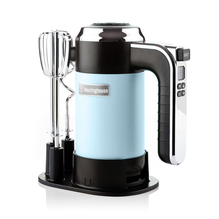 Westinghouse Retro Handmixer, 5 Geschwindigkeitsstufen + Turbofunktion, 2 Rührbesen, 2 Knethaken, LC