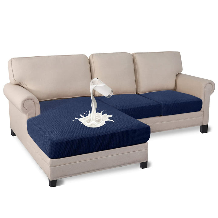 Granbest Premium Wasserabweisend 3 Stück Sektionssofa Sitzkissen Abdeckung Chaise Lounge Sofa Protec