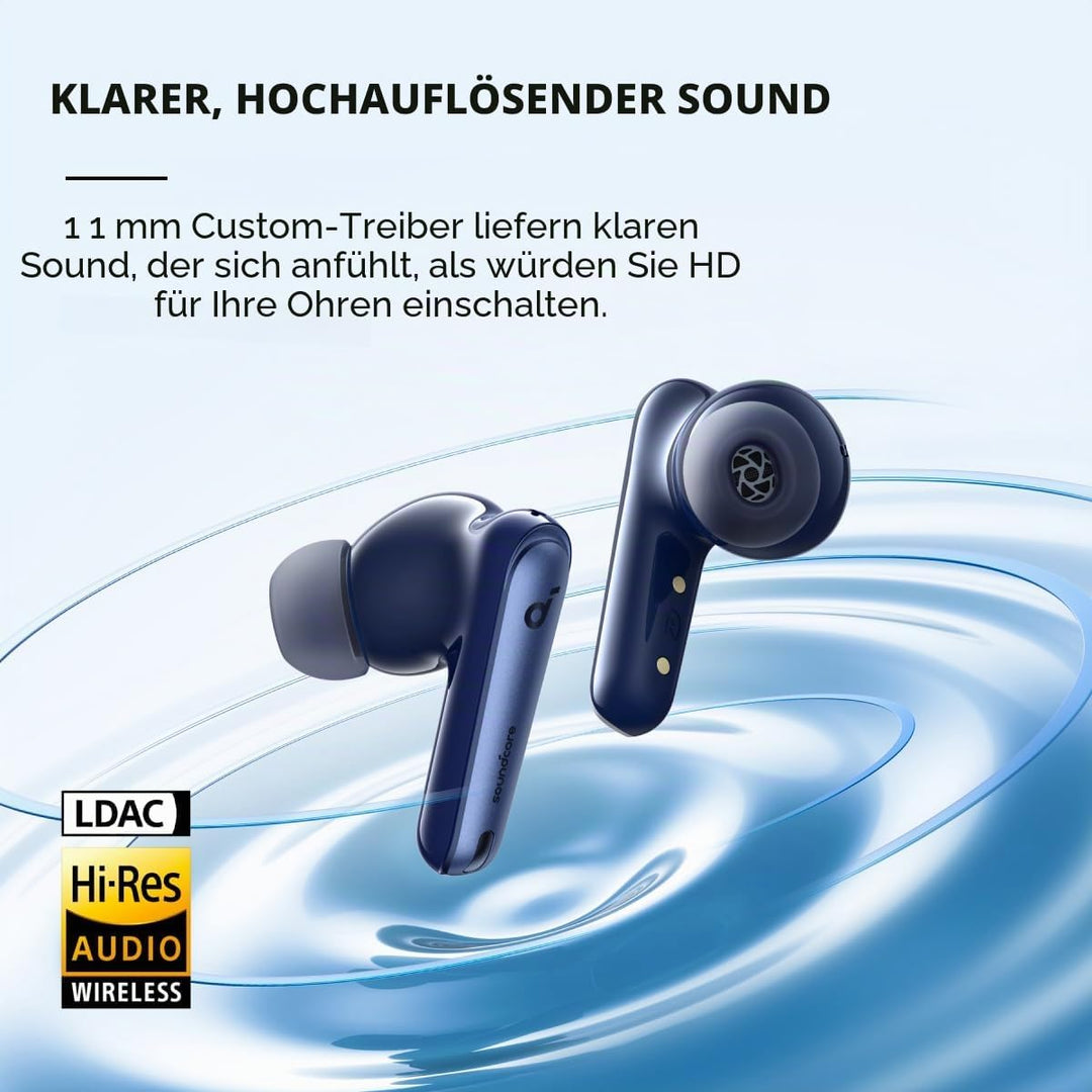 soundcore by Anker Liberty 4 NC Bluetooth-Kopfhörer mit Geräuschunterdrückung, 98,5% Noise Cancellin