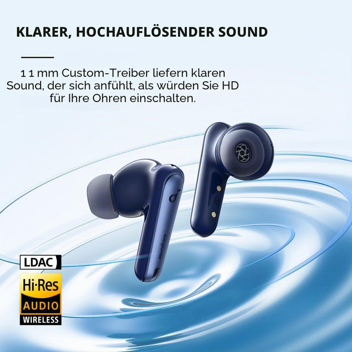 soundcore by Anker Liberty 4 NC Bluetooth-Kopfhörer mit Geräuschunterdrückung, 98,5% Noise Cancellin