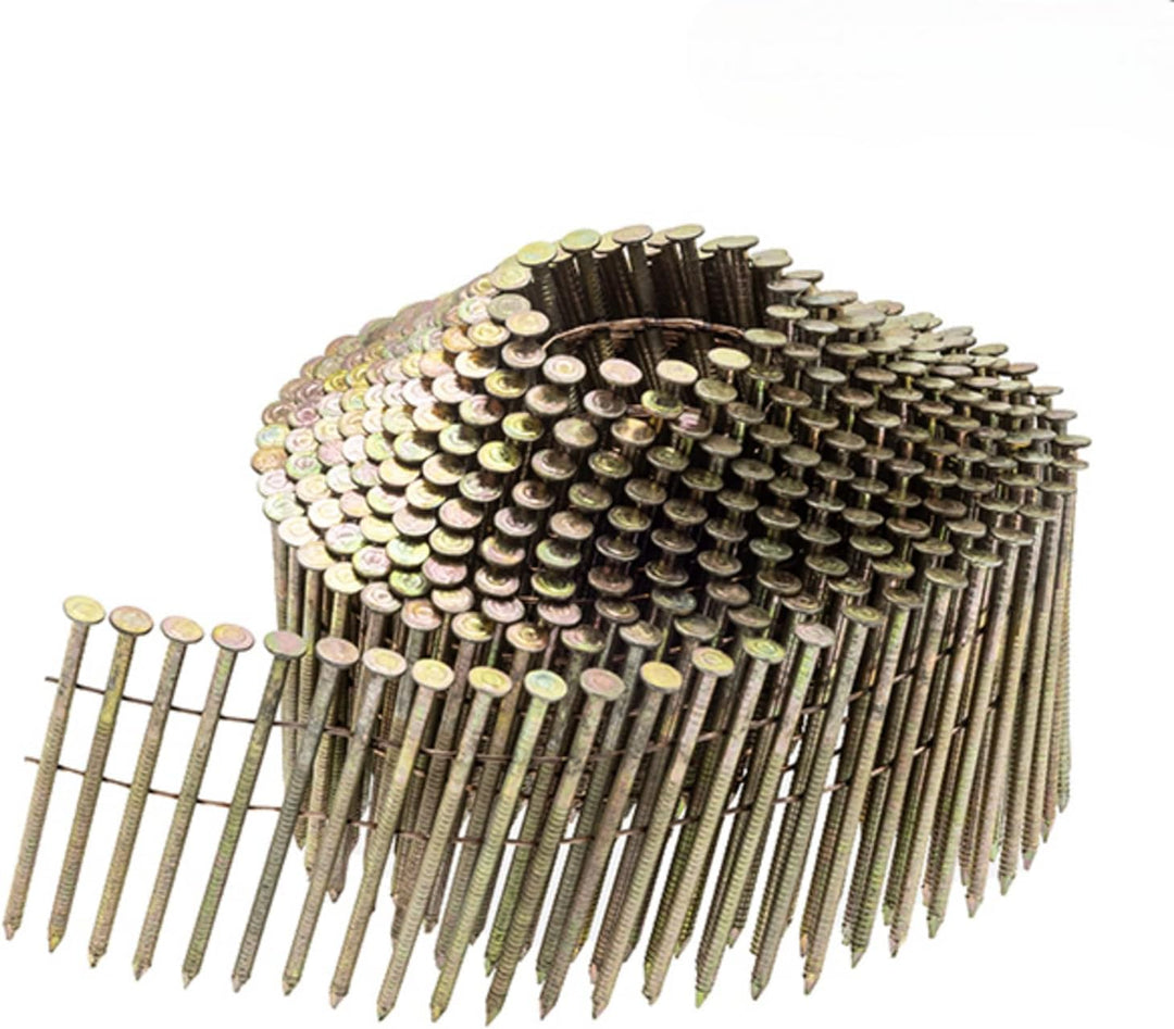 15° Coilnägel - 2,1X50mm, 10.500 stück, Ringnägel für Druckluft-Nagler, Ring/Blank, für fast alle Ma