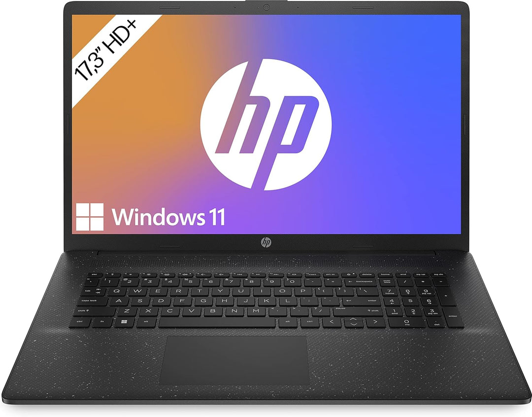 HP Laptop mit 17,3" HD+ Display, AMD Ryzen 3 7320U, 8GB DDR5 RAM, 512 GB SSD, AMD Radeon-Grafik, Win