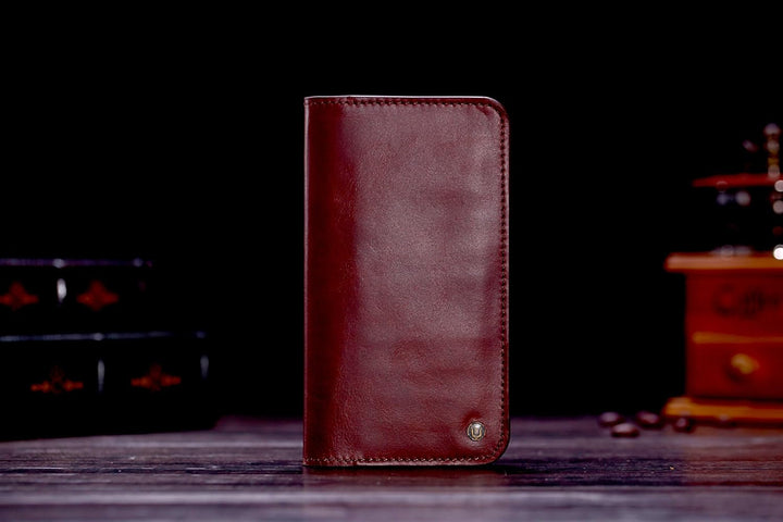 Cronus &amp; Rhea - Smartphone Geldbörse aus Leder - Modell: Cerberus - Mit Geschenkbox - Geldbeutel Hül