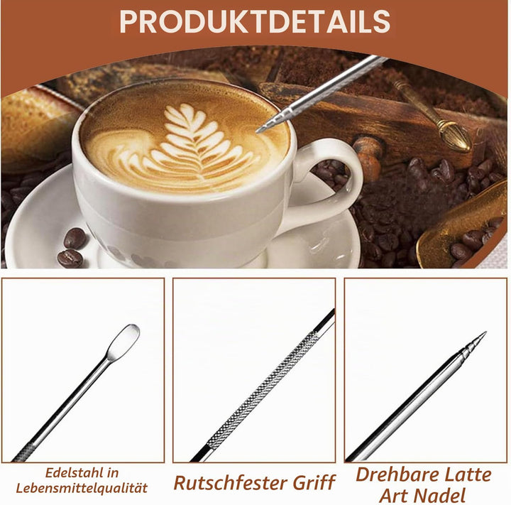 51mm Kaffee Tamper Set, 22pcs Espresso Tamper Set, Barista Set mit Espresso Tamper, Kaffeerührer, Rü