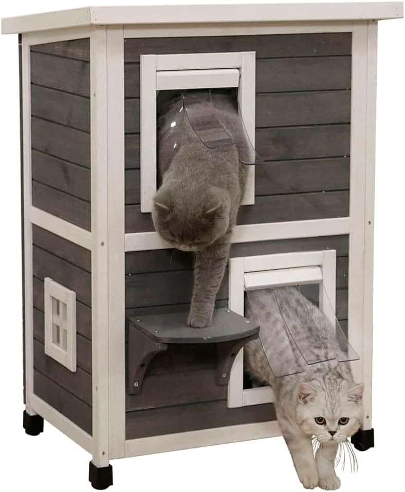 Kerbl Pet Katzenhaus Family 57x55x80 cm