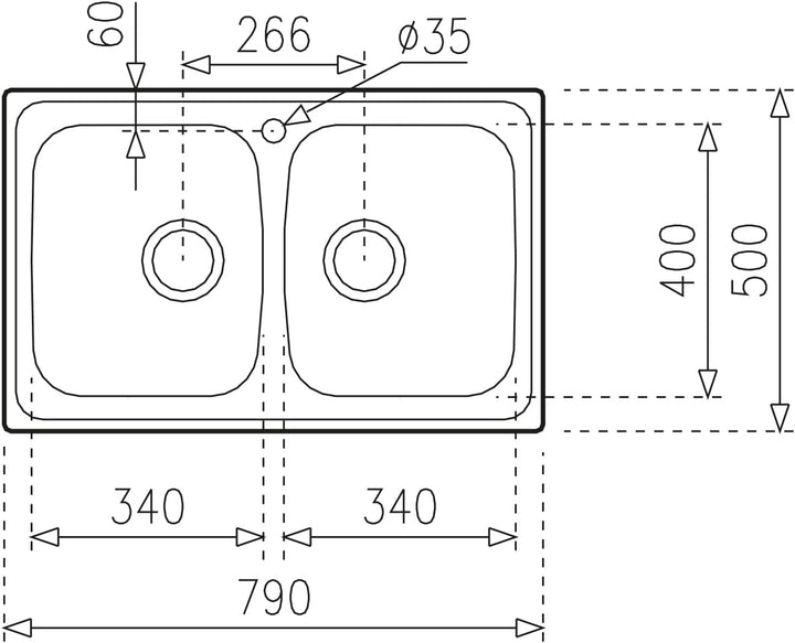 Teka Spülbecken Universe 80 T-XP 2C Ø