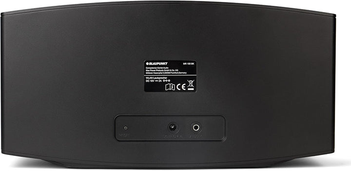 MR 100 Designlautsprecher | Schnurloser Multiroom Lautsprecher mit W-LAN Streaming | Aux In und Blue