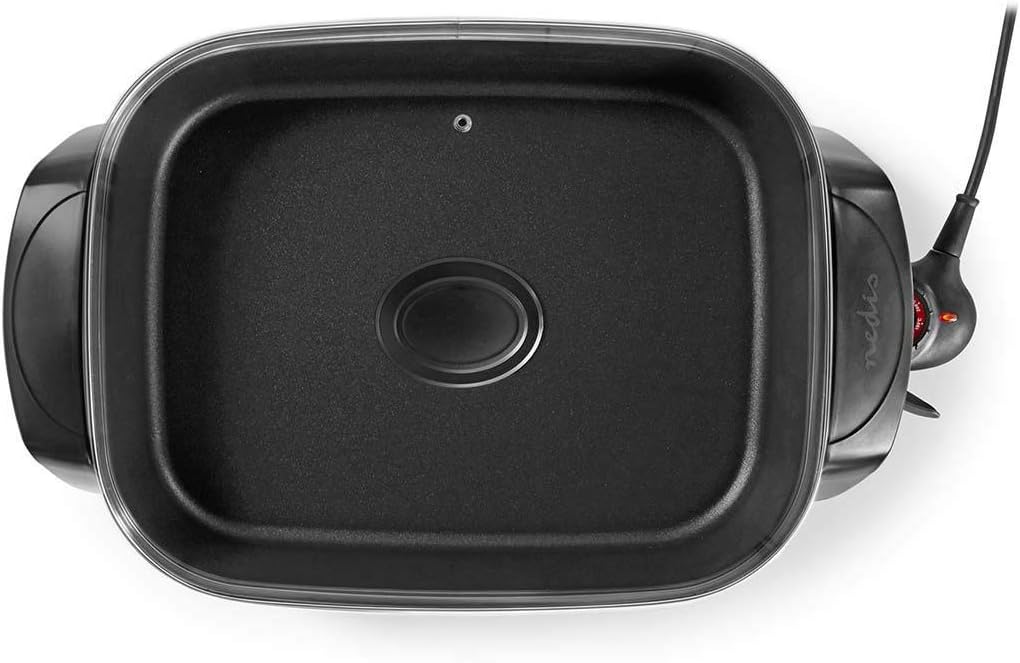 Elektrische Pfanne - 40 cm - Dickwandiges Aluminium-Gussgehäuse Single, Single