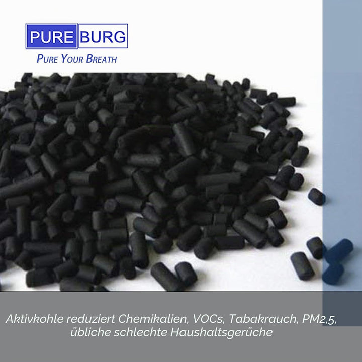 PUREBURG Ersatz-HEPA-Filter+Deofilter Kompatibel mit Sharp UA-HD60U-L/UA-HG60E-L LUFTREINIGER mit Be
