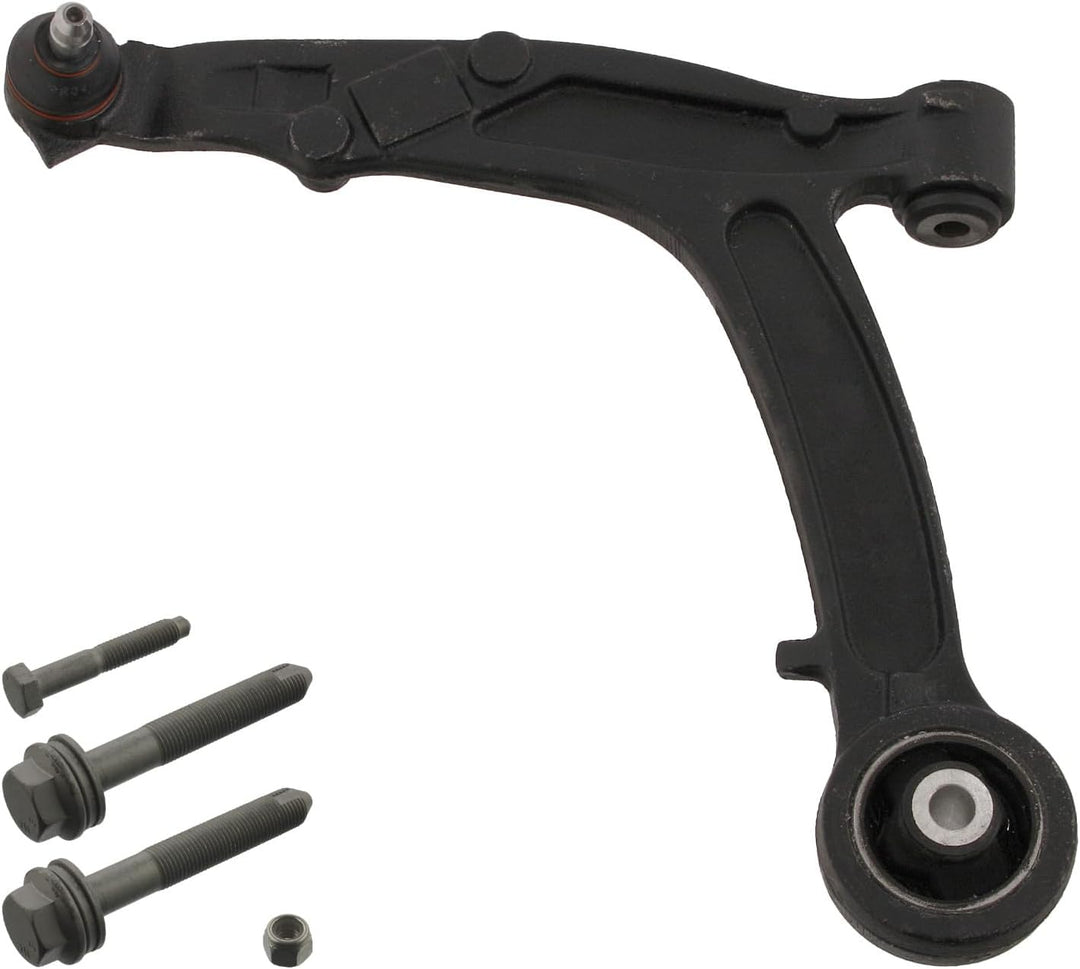 febi bilstein 40680 Querlenker mit Sicherungsmutter und Schrauben , 1 Stück Vorderachse links, Vorde