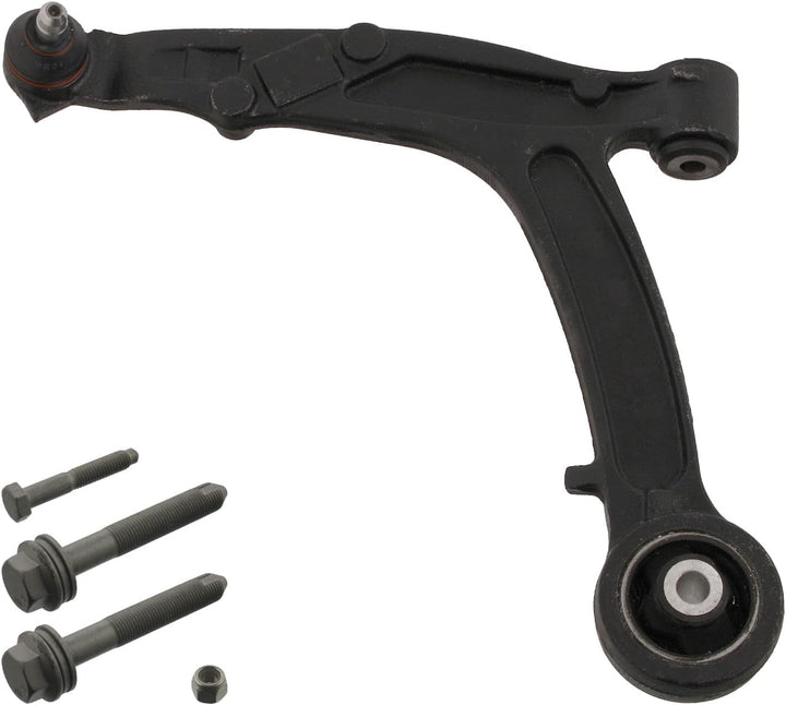 febi bilstein 40680 Querlenker mit Sicherungsmutter und Schrauben , 1 Stück Vorderachse links, Vorde