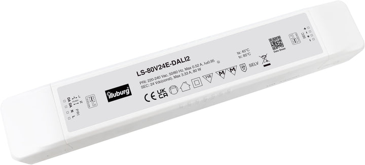 illuburg LED Treiber 24V 80W DALI Push Taster Dimmbar Flackerfrei für LED Streifen Trafo Transformat