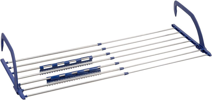 PEARL Handtuchhalter: Premium-Teleskop-Wäschetrockner f. Heizkörper & Balkon, 4 m ausziehbar (Balkon