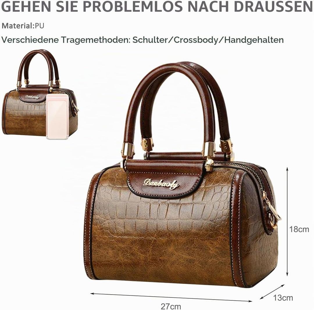 NICOLE &amp; DORIS Handtasche Damen Designer Umhängetasche Mode Schultertaschen PU Leder Satchel Handtas