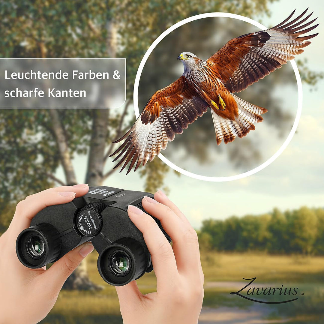 Zavarius Opernglas: Kompaktes Fernglas für Erwachsene und Kinder, 10 x 25mm, Nachtsicht (Reiseferngl