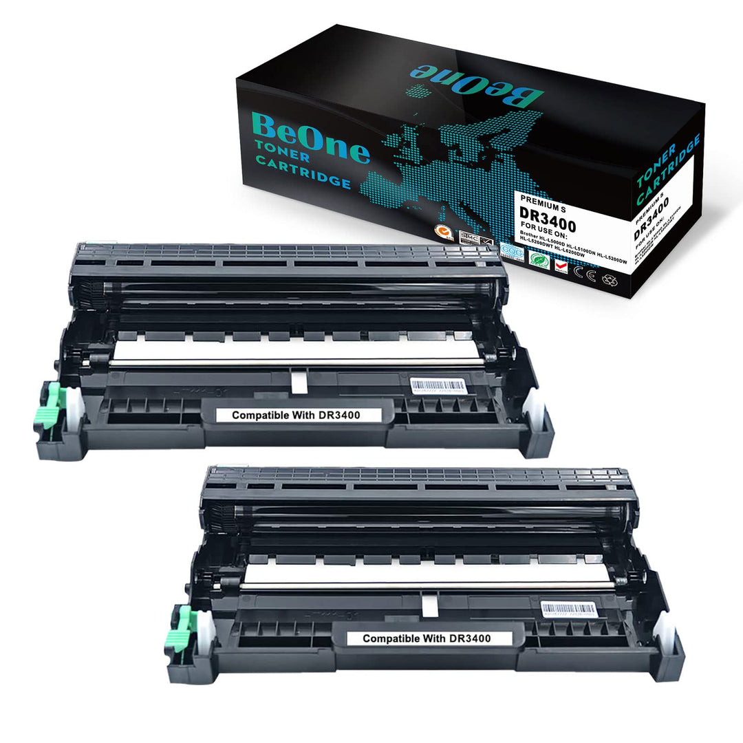 BeOne® 2X DR3400 DR-3400 Kompatible Drum für Brother DCP-L5500DN L6600DW HL-L5000D L5100DN L5100DNT
