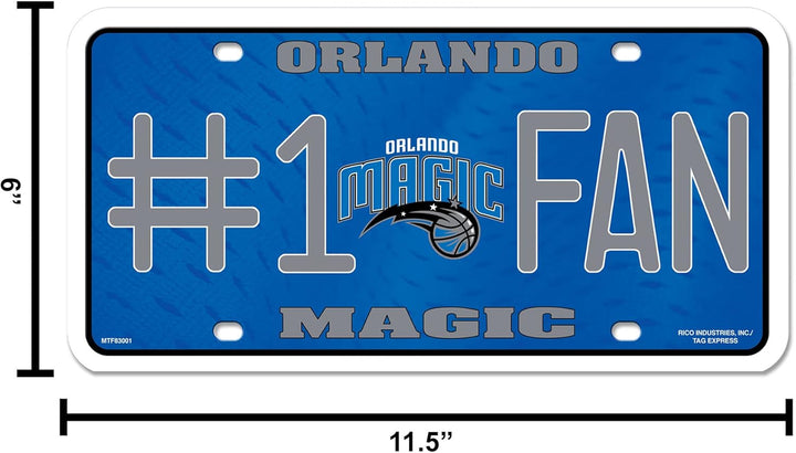 NBA #1 Fan Metall Kennzeichenanhänger Orlando Magic, Orlando Magic