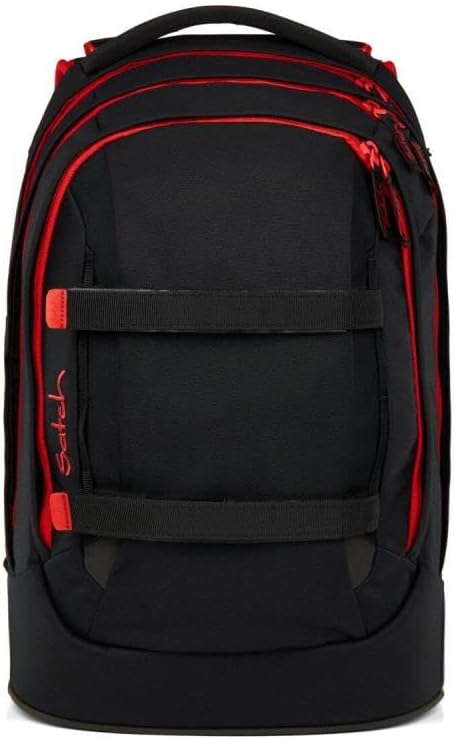 Satch Pack Schulrucksack Set 3tlg. inkl. Schlamperbox und Sporttasche (Fire Phantom), Fire Phantom