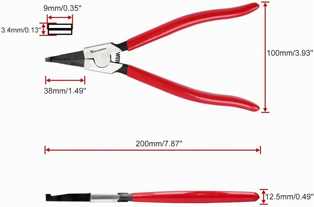 SPEEDWOX 20,3 cm Sicherungsringzange zum Entfernen der Installation von Gangschaltung Verriegelungsr
