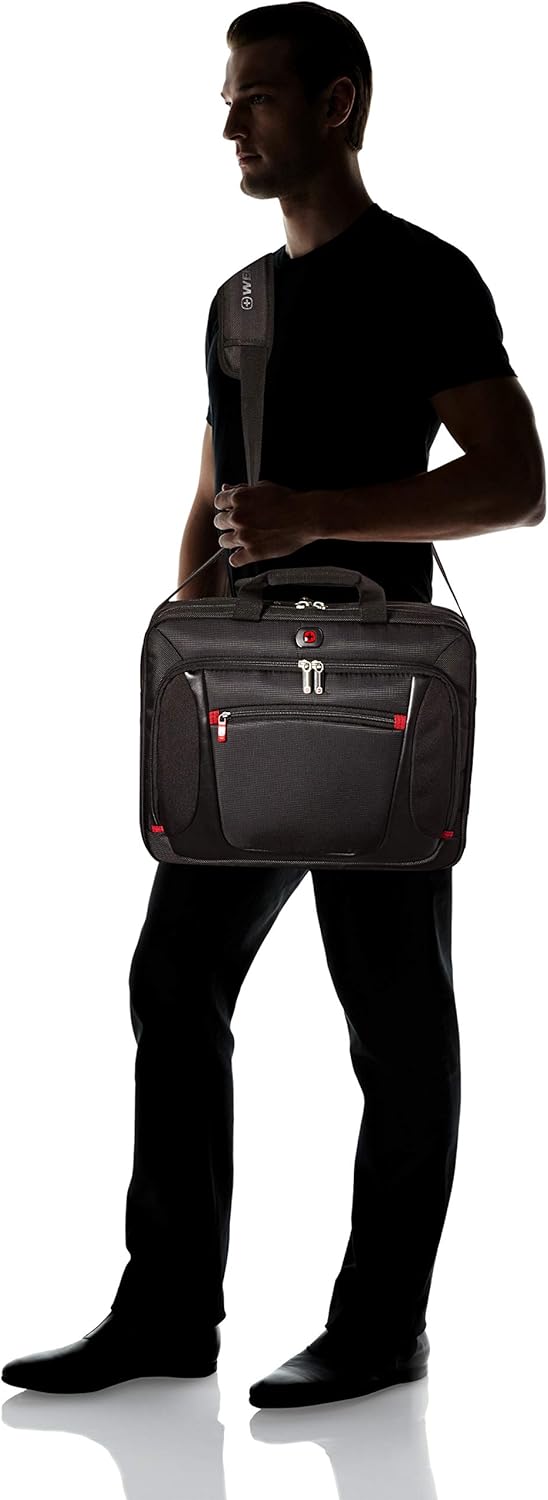 WENGER Sensor Aktentasche, Laptop-Tasche zum Umhängen, Notebook bis 15 Zoll, 9 l, Damen Herren, Büro