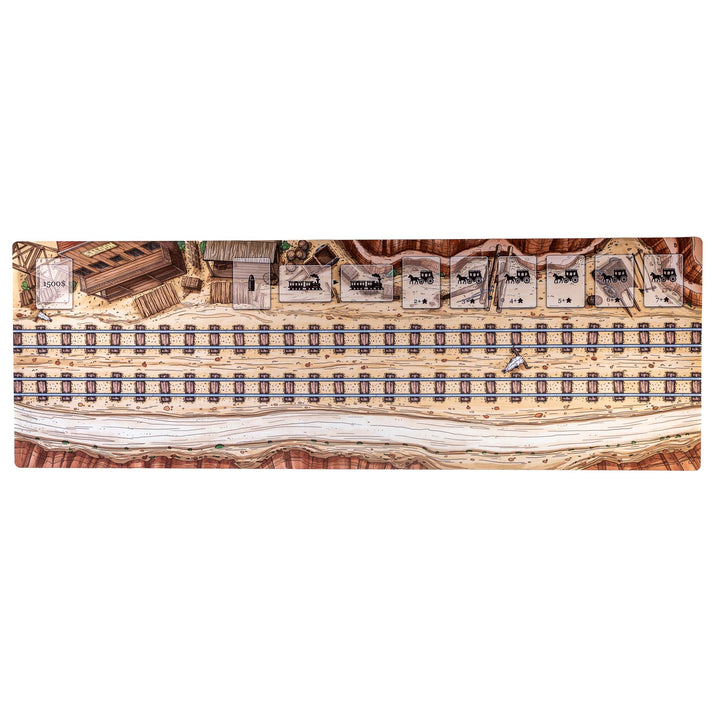 Gummimatte kompatibel mit Colt Express Spiel 117 x 40 cm / 46" x 15,7"