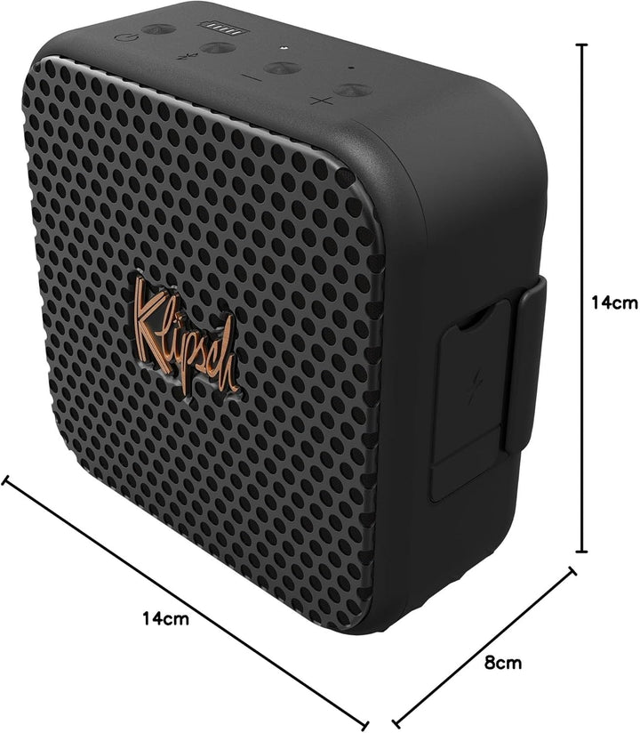 Klipsch Austin, tragbarer Bluetooth-Lautsprecher mit integriertem Mikrofon, Bluetooth 5.3, 12 Stunde