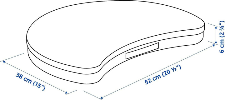 IKEA ÖJULF Laptopstütze, 52 x 38 cm, dunkelgrau