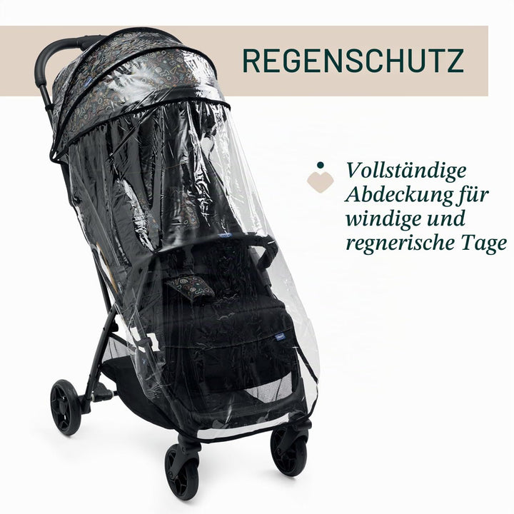 Chicco Glee Kinderwagen, Buggy praktisch und leicht, automatischer Verschluss, breiter und bequemer