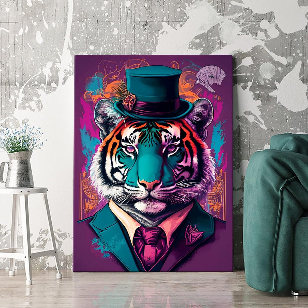 Artmazing | Mr. Tiger Bild | Bilder Tiger Modern | S-Art Bilder | Tigerbilder Modern | Poster &amp; Kuns