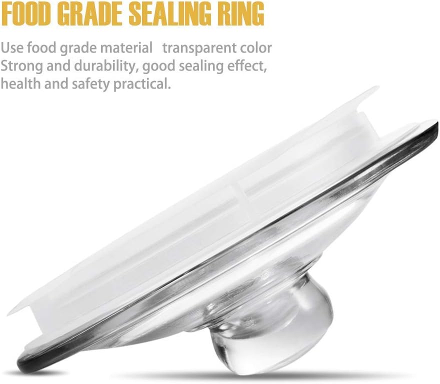 MASTERTOP Vorratsgläser mit Deckel 3,9 Liter, Luftdicht Glasbehälter mit Deckel, Breiter Vorratsdose