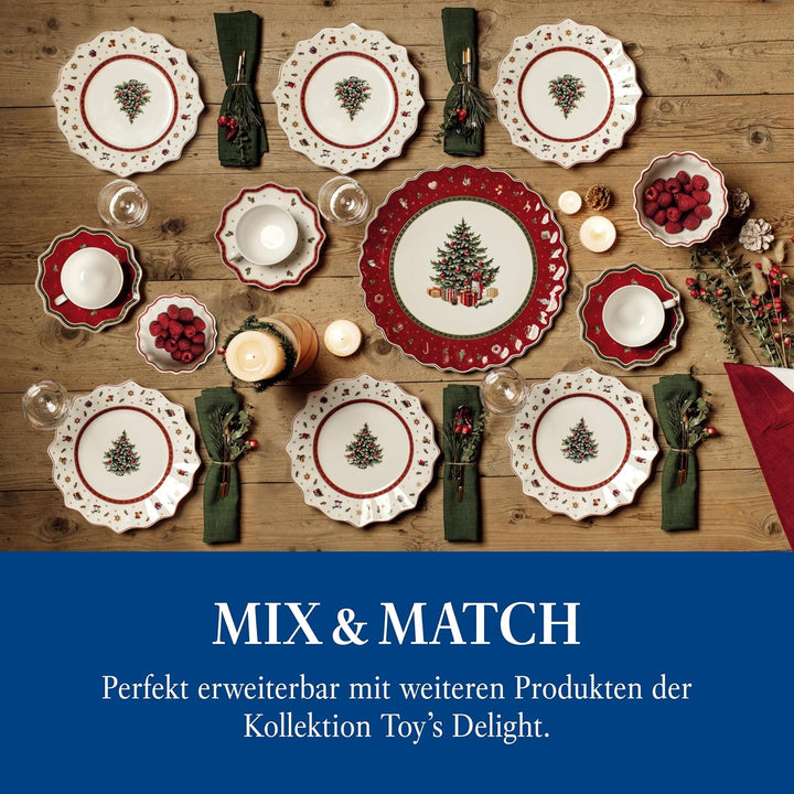 Villeroy & Boch – Toy's Delight Teller Set 8 Teilig, Speiseteller Und Frühstücksteller, Geschirr Wei