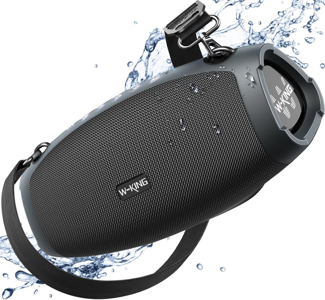 Bluetooth Lautsprecher Gross, W-KING 70W-100W PEAK IPX6 Bluetooth Box Musikbox Lautsprecher Boxen Tr