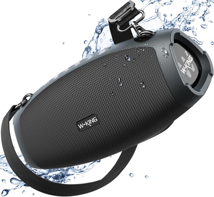 Bluetooth Lautsprecher Gross, W-KING 70W-100W PEAK IPX6 Bluetooth Box Musikbox Lautsprecher Boxen Tr