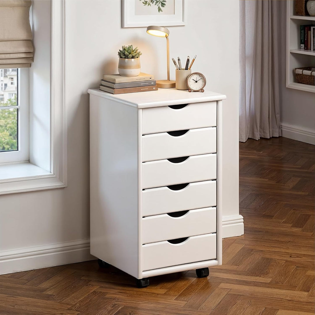 Inter Link – Rollcontainer – Rollcontainer mit 6 Schubladen – Bürocontainer - Rollschrank – Rollwage