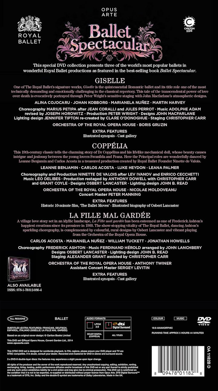 Ballet Spectacular [Giselle/Coppélia/La Fille mal gardée], DVD